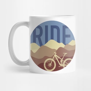 Ride MTB - Mountain Bike Vintage Colors Mug